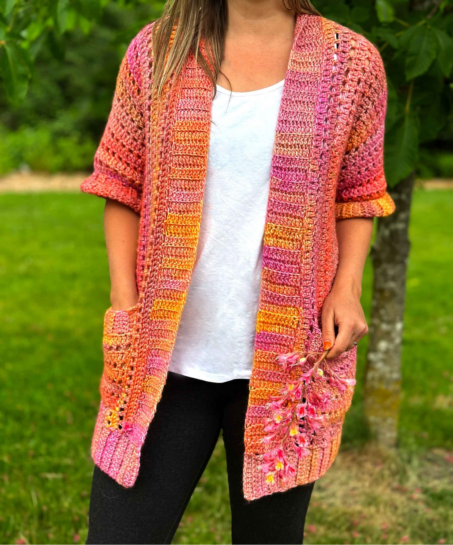 Blush of Summer Crochet Cardigan Pattern