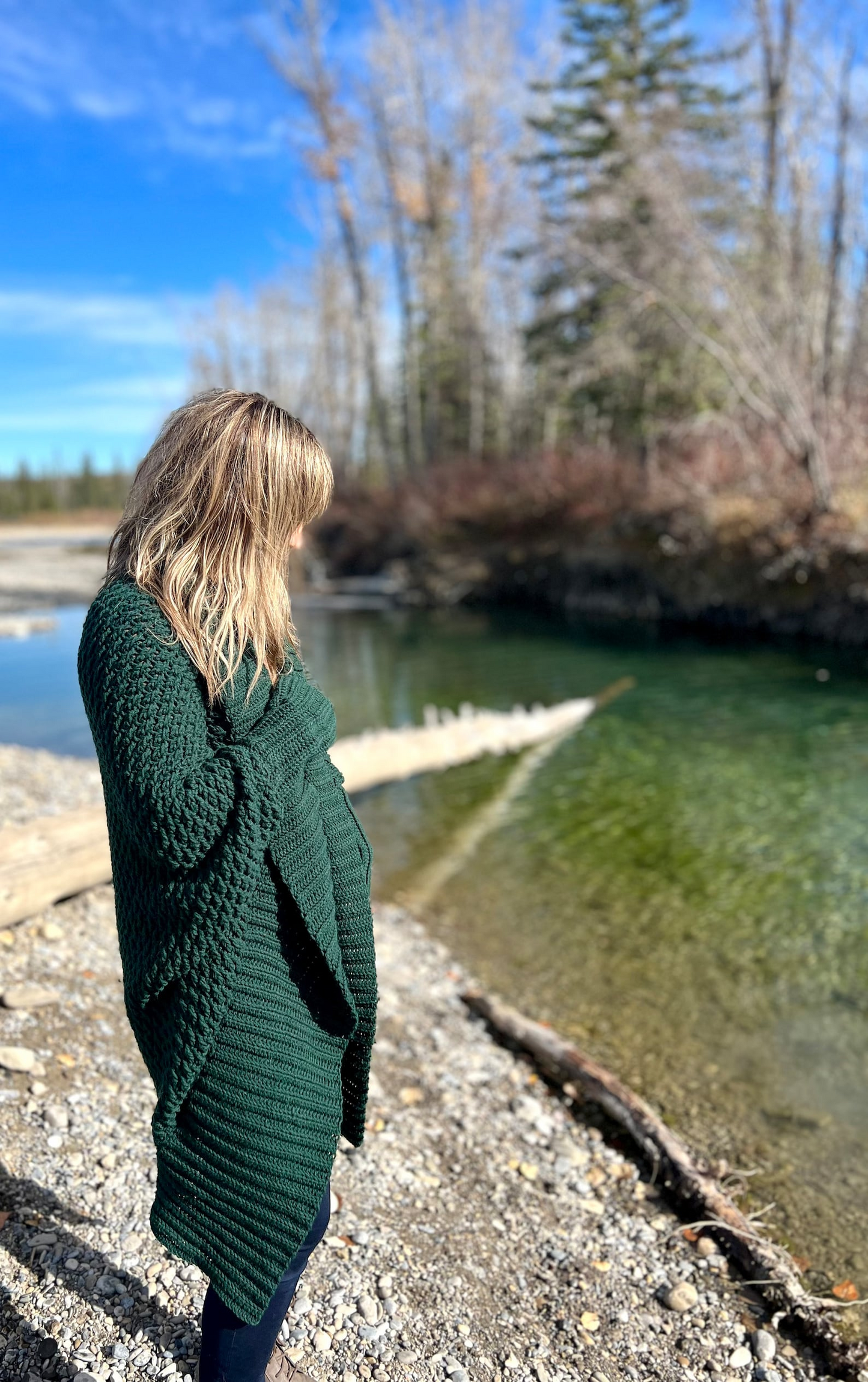 Crochet Evergreen Cocoon Shrug Pattern