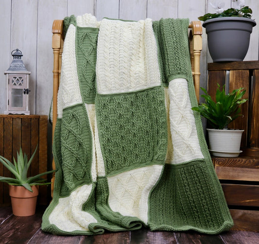 Crazy for Cables Blanket CROCHET PATTERN