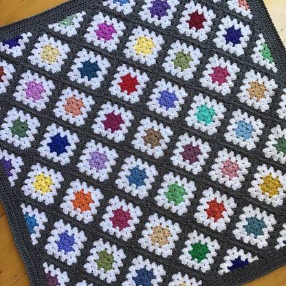 Spin Your Granny Square blanket pattern