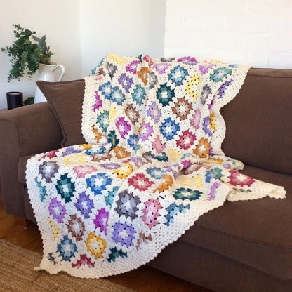 Spin Your Granny Square blanket pattern