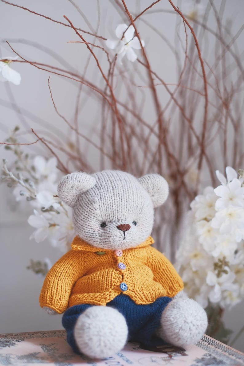 bear- ‘grey’ Knitting Pattern