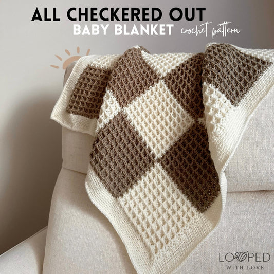 All Checkered Out Baby Blanket Crochet Pattern