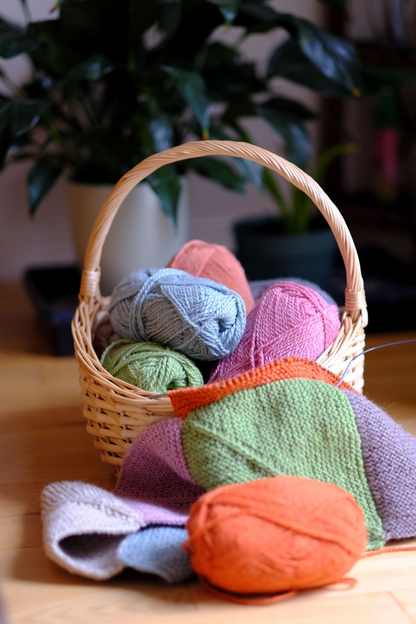 Mitered Square Blanket Knitting Pattern