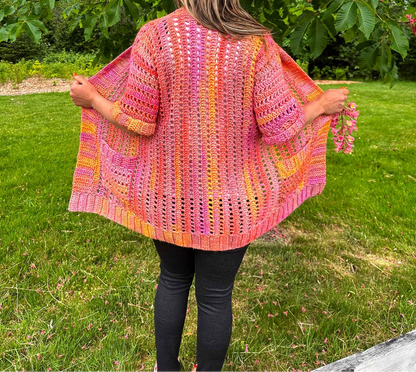 Blush of Summer Crochet Cardigan Pattern