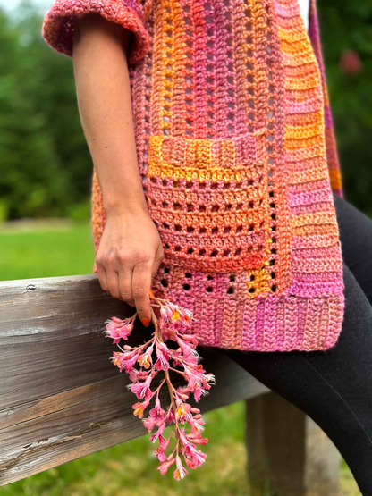 Blush of Summer Crochet Cardigan Pattern