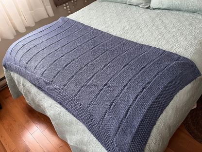 Throw Blanket Knitting Pattern