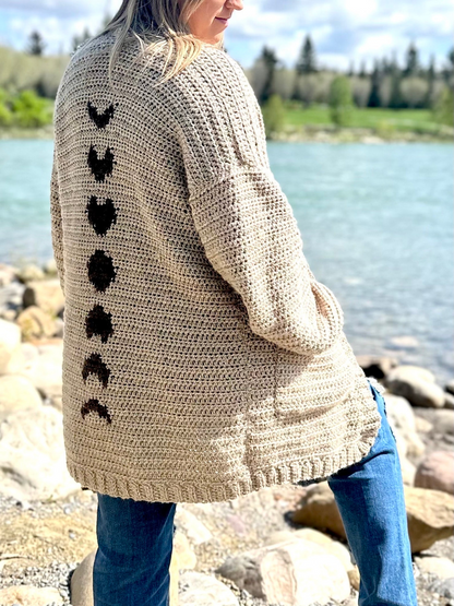 All My Phases Cardigan Crochet Pattern