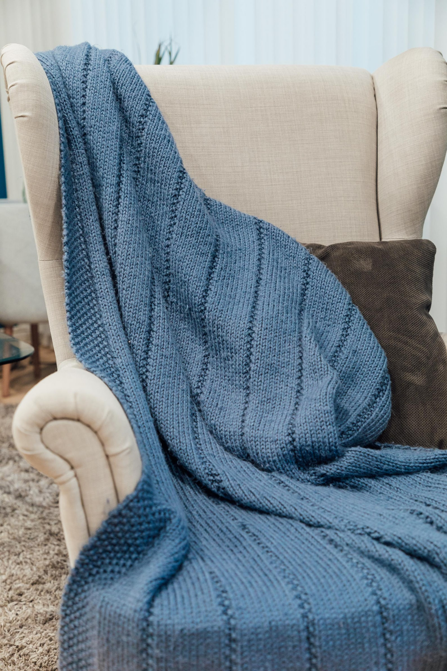 Throw Blanket Knitting Pattern