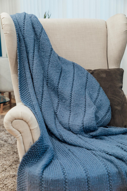 Throw Blanket Knitting Pattern