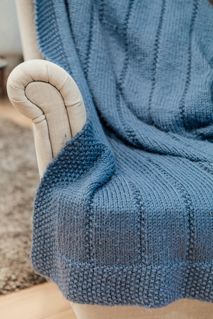 Throw Blanket Knitting Pattern