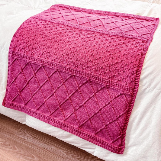 Berry Picking Blanket Knitting Pattern