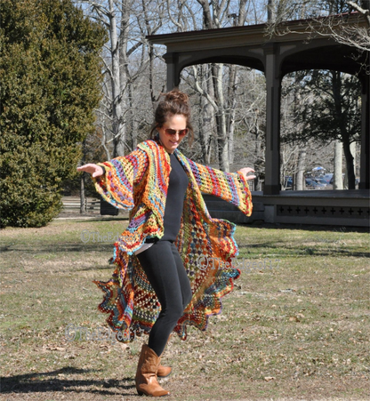 Bohemian Hippie Sweater Crochet Pattern