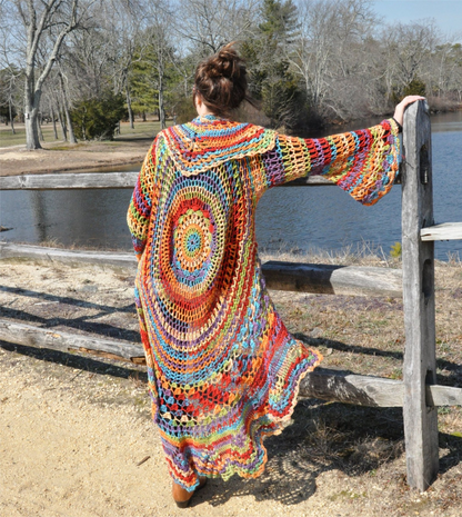 Bohemian Hippie Sweater Crochet Pattern