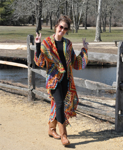 Bohemian Hippie Sweater Crochet Pattern
